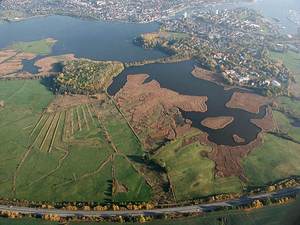 Luftbild des Neustädter Binnenwasser